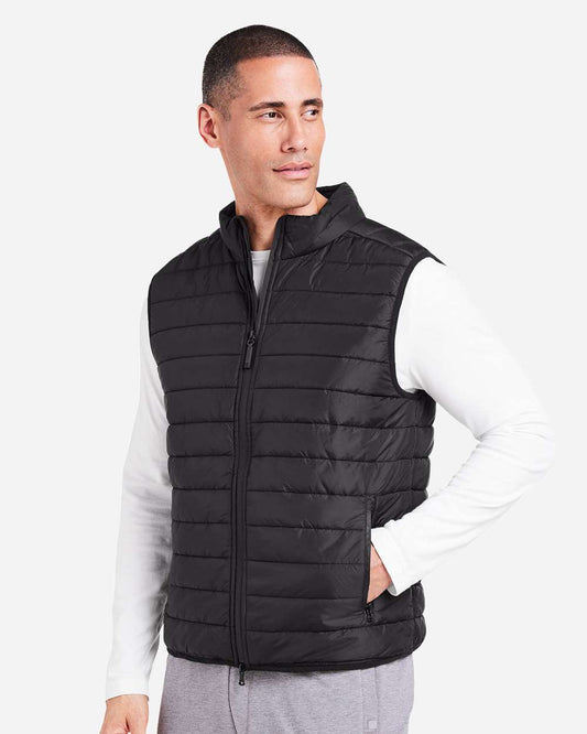 TASC Performance Men's Quilted Puffer Vest - Sustainable, Water-Resistant, Recycled Nylon