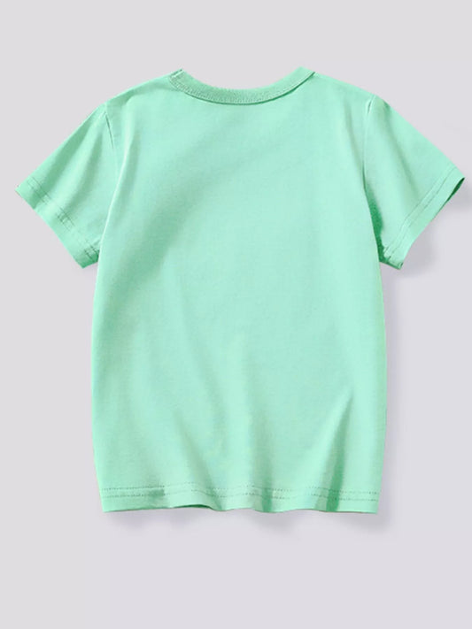 Children's Dinosaur Crew Neck Short Sleeve T-Shirt