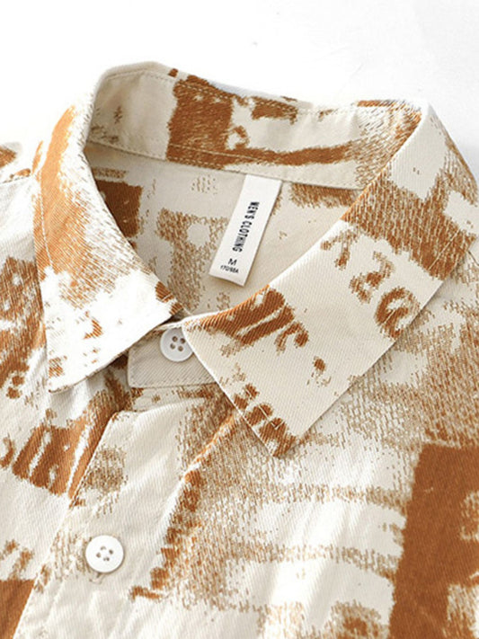 Men's Printed Short Sleeve Shirt