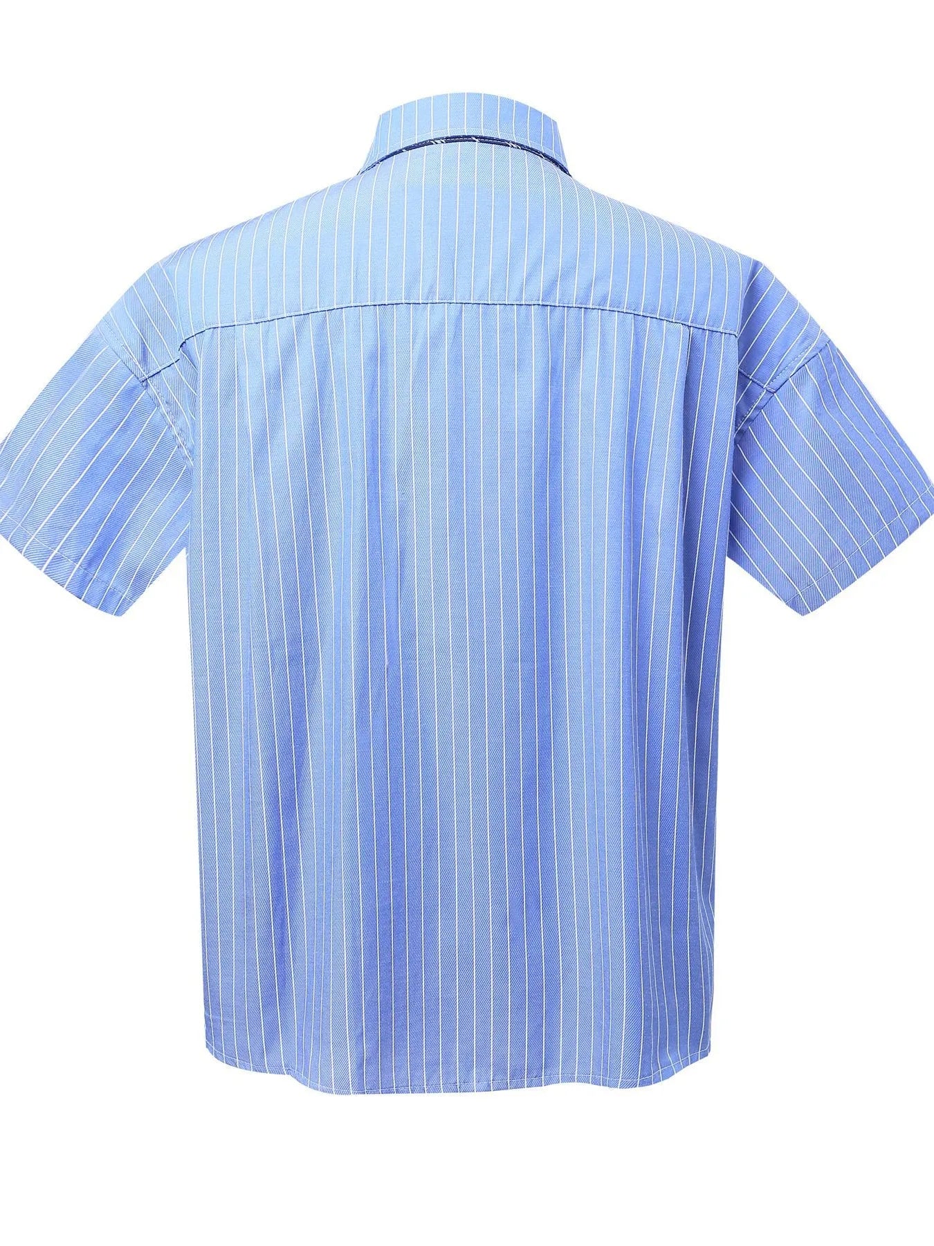 Men's Striped Short Sleeve Shirt