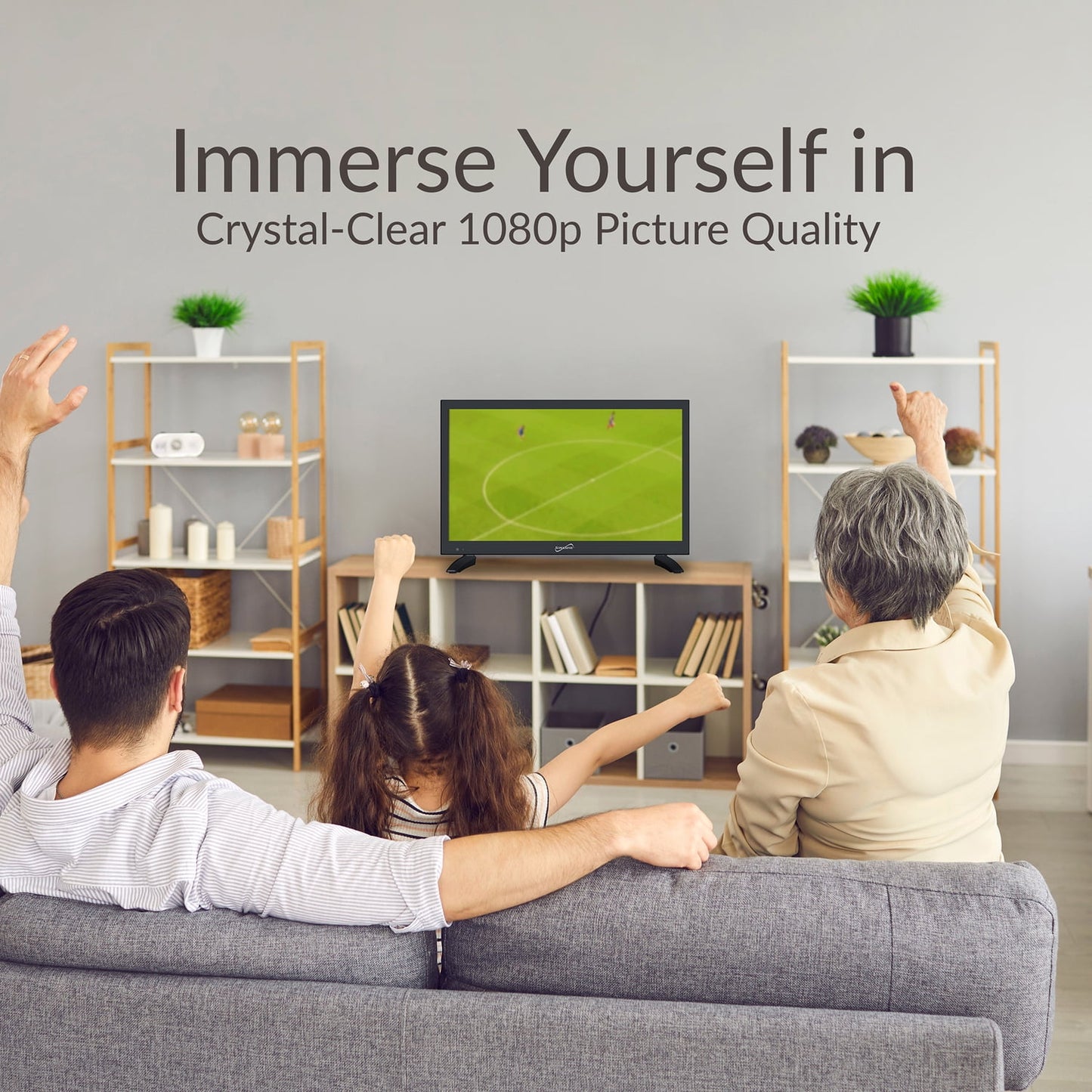 Supersonic VIDAA ACDC LED SmartTV 19‑Inch Wi‑Fi