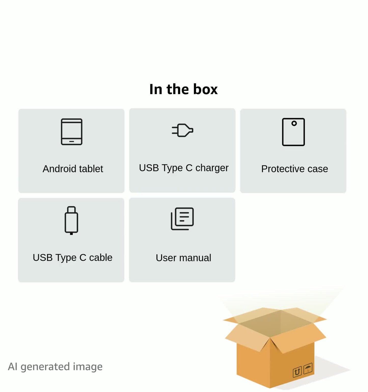 Android 15 Tablet with Octa-Core Processor, 12 Inch Tablets 20GB RAM (6+14GB).