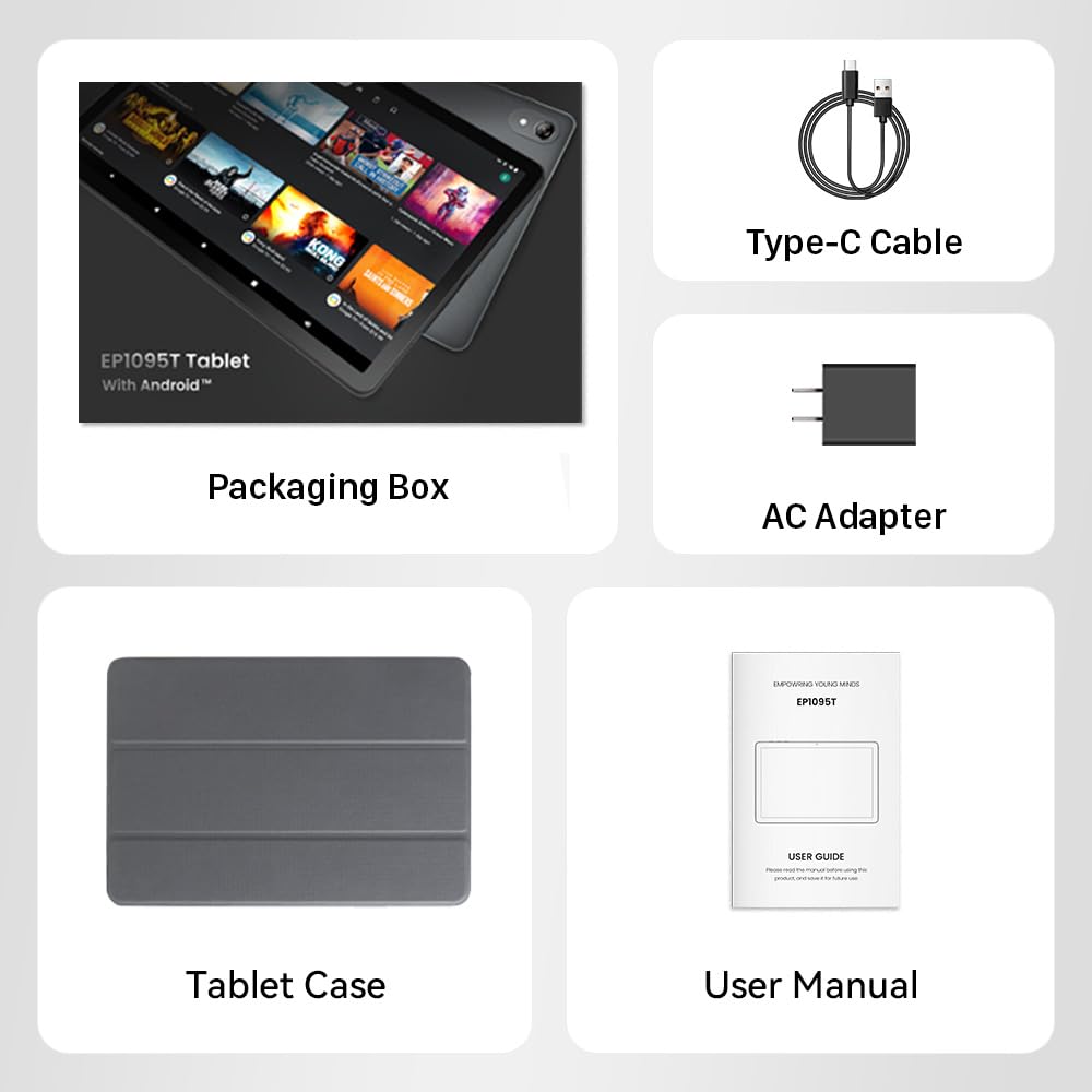 ApoloMedia 11" Tablet, 2025 Android 15 with Octa-core Processor, 8GB+128GB, 1TB Expandtion, 7000mAh Battery, HD IPS Large tableta,WiFi 6&BT5.0, Support GMS (Black, Case not Included)