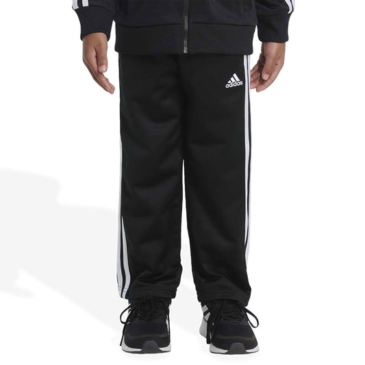 adidas boys Active Sports Athletic Tricot Jogger Track Pants, Iconic Adi Black, Small US