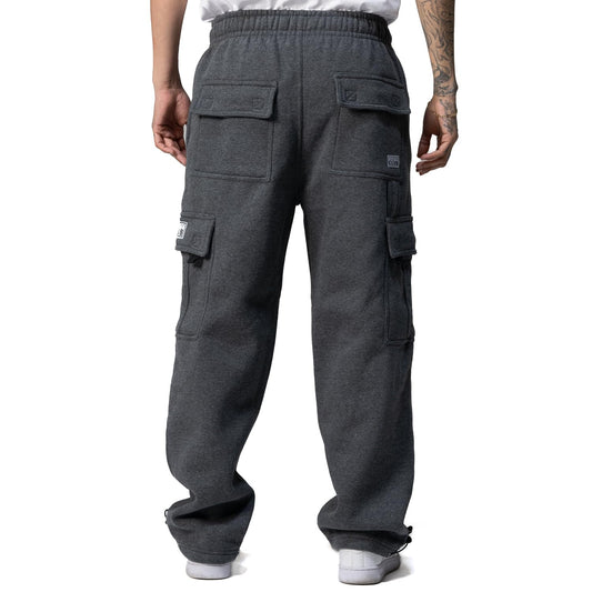 Pro Club Men's Heavyweight Fleece Cargo Pants, 3X-Large, Charcoal