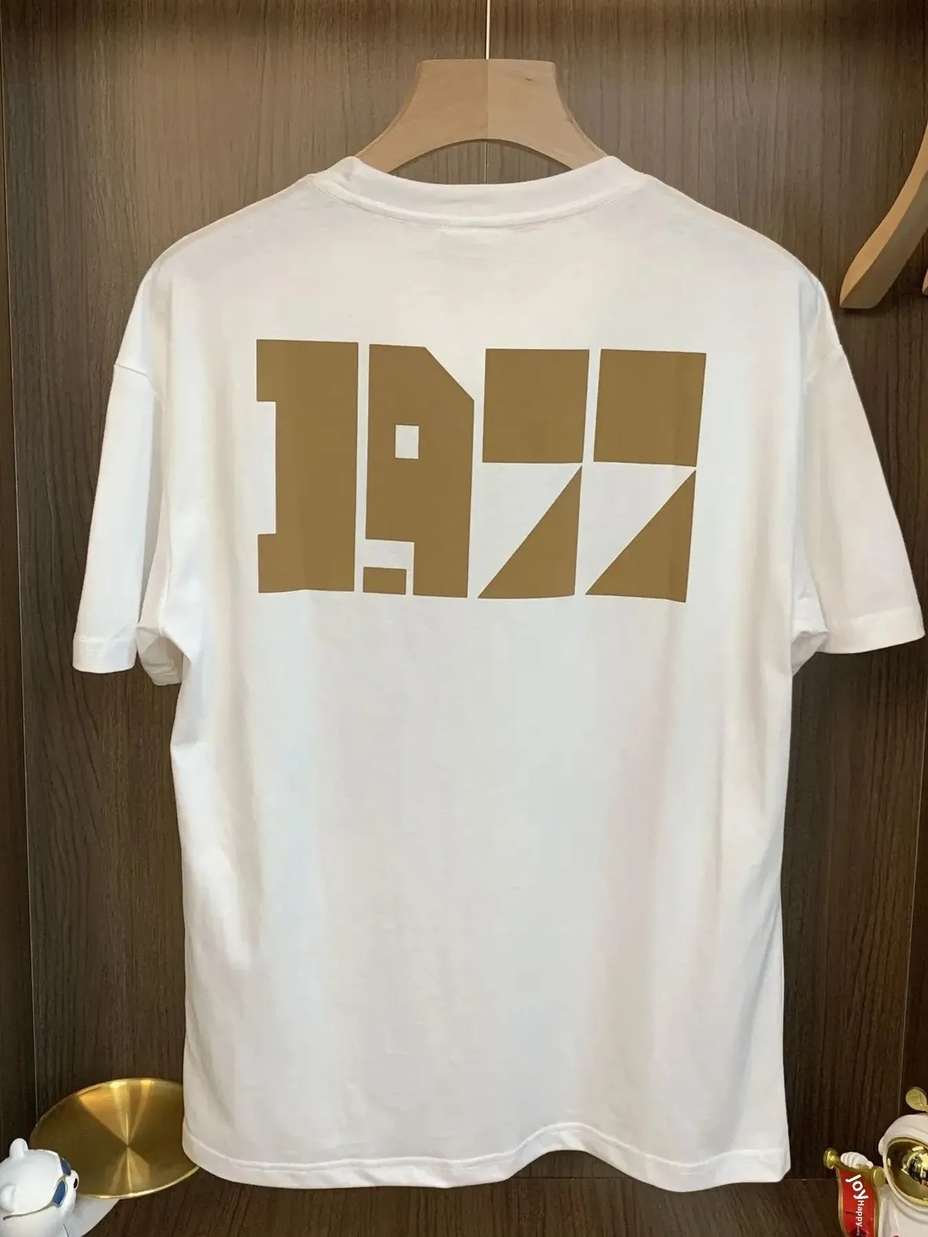 Men's Plus Size Vintage 1977 Graphic Round Neck T-Shirt