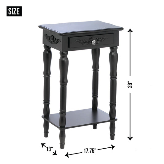COLONIAL CARVED SIDE TABLE