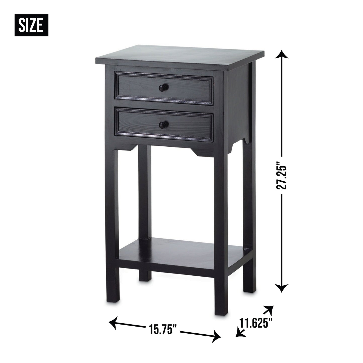 BLACK SIDE TABLE