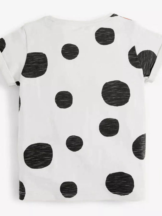 Children's Bee Applique Polka Dot T-Shirt