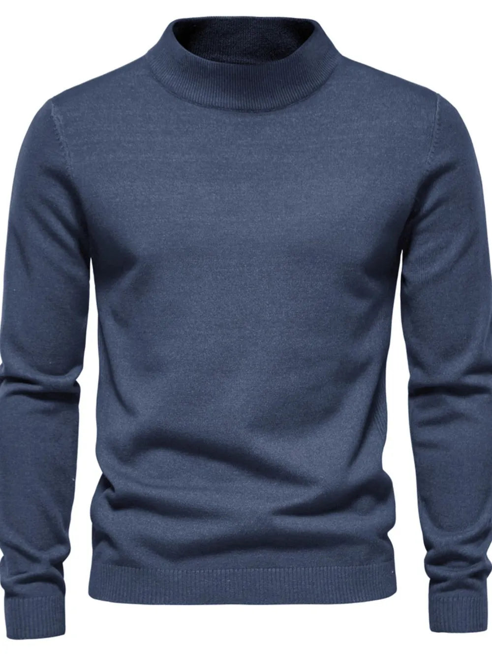Men's Mock Neck Long Sleeve Sweater