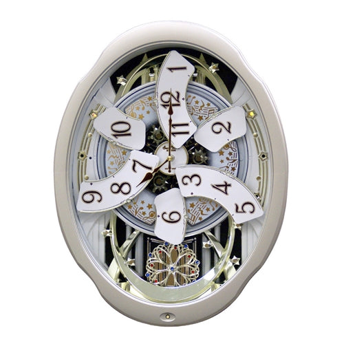 Moving Face Pendulum Wall Clock - Plays Melodies Every Hour