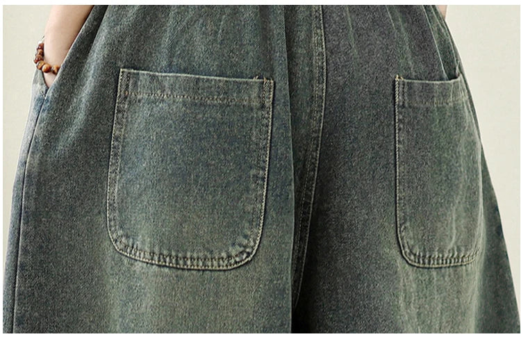 Jeans Women Autumn New Jeans Retro Heavy Industry Embroidery