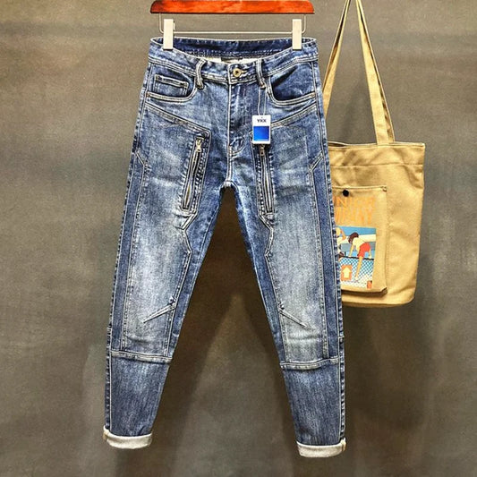 Jeans for Men Harem Torn High Quality Loose Mens Cowboy Pants