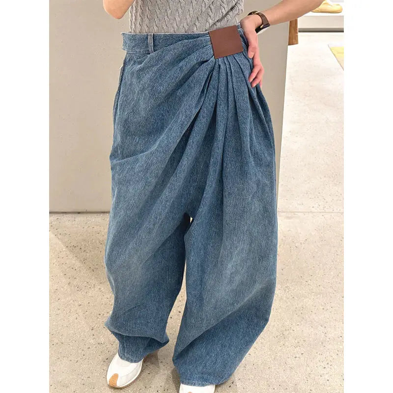 Jeans Women Loose Style Large Size Fashion Street Style Casual Girls Jeans