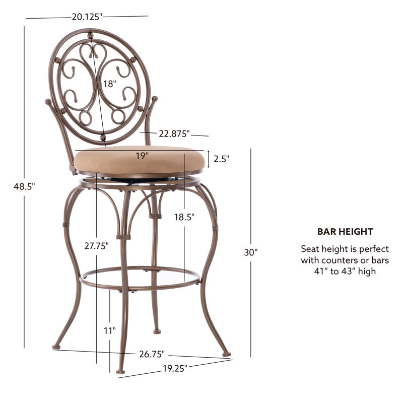 Big & Tall Swivel Stool Counter