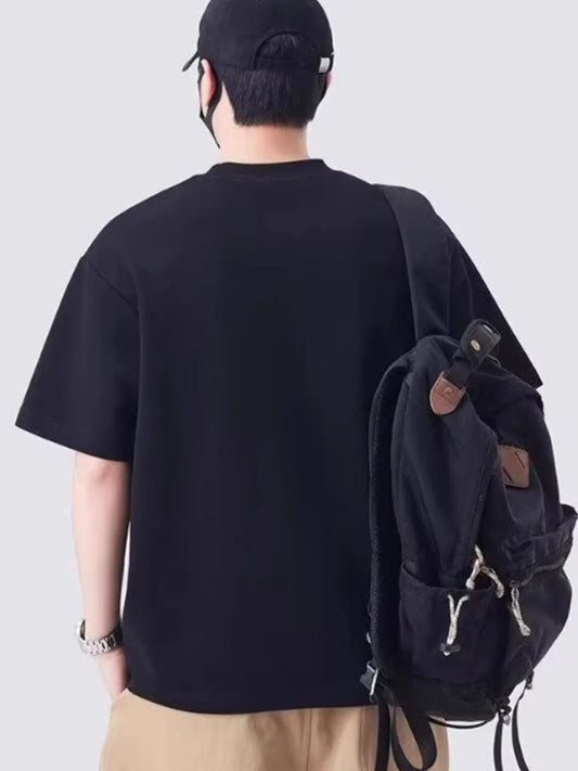 Men's Plus Size Round Neck Short Sleeve T-Shirt