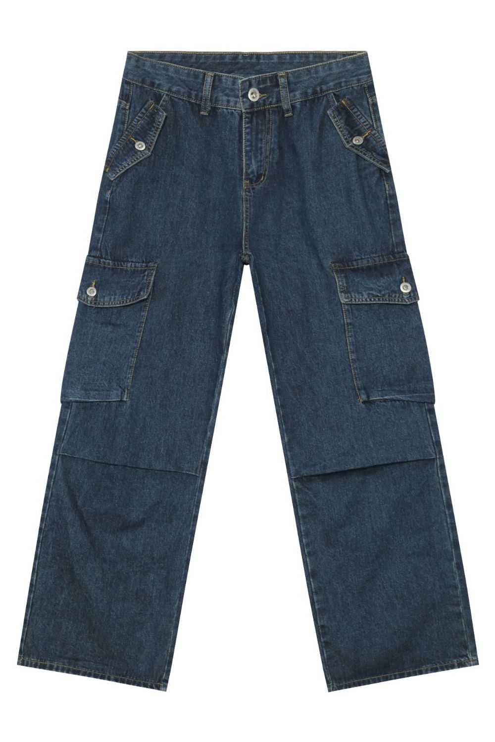 Men's Baggy Jeans with Cargo Pockets