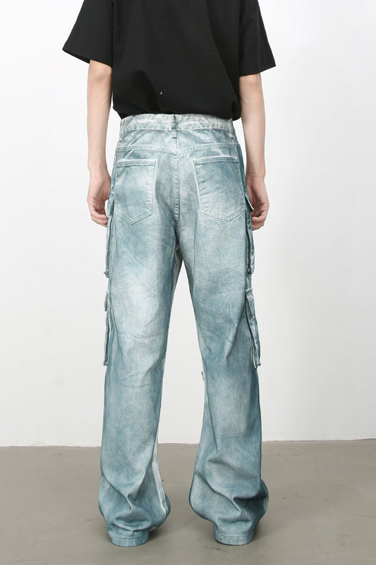 Men's Tie-Dye Cargo Jeans