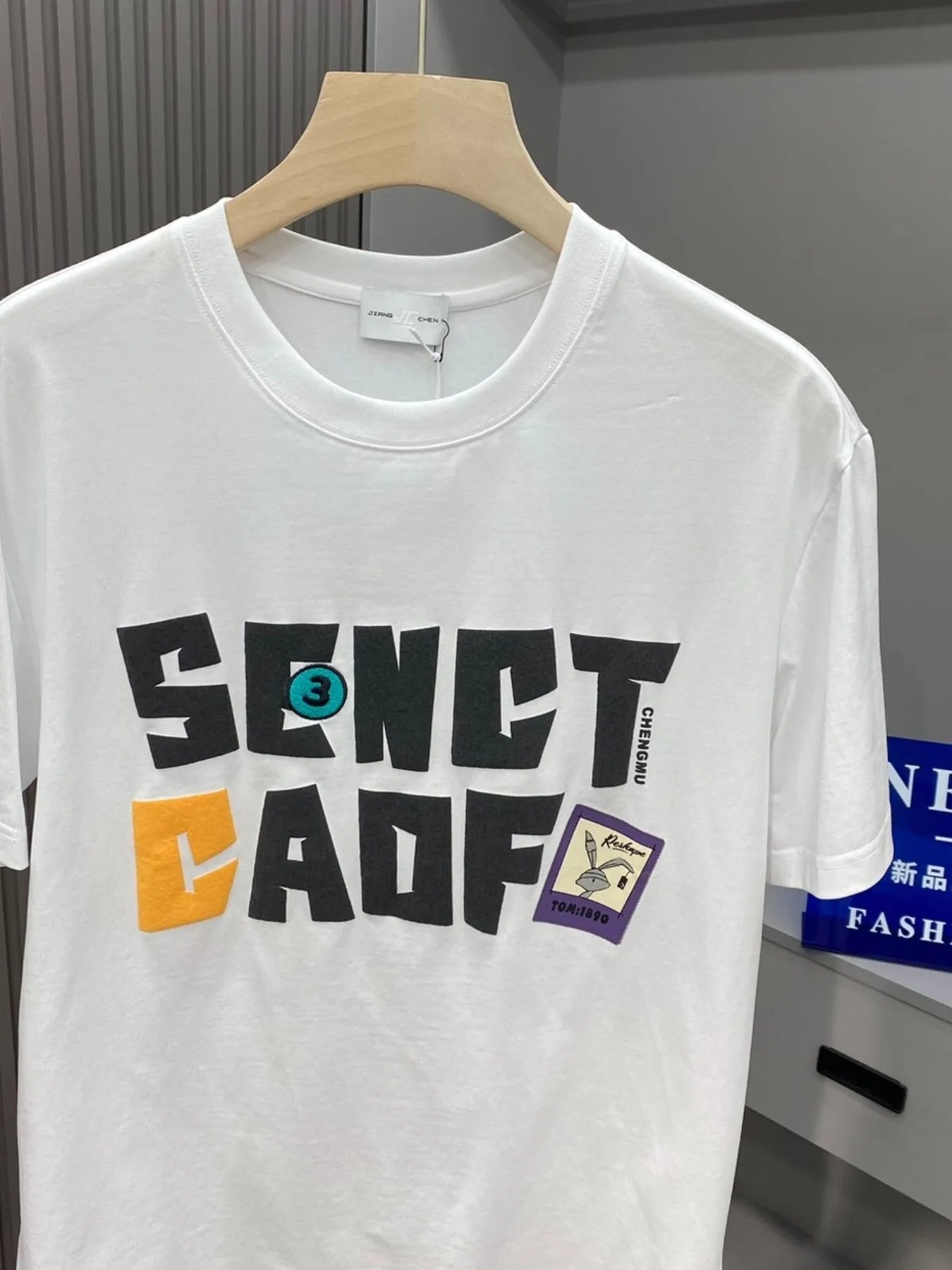 Men's Plus Size Letter Graphic Round Neck Short Sleeve T-Shirt