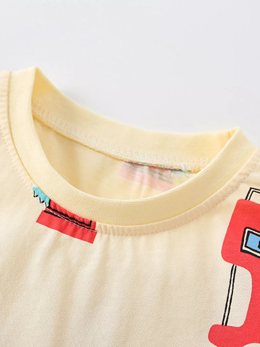 Children's Animal Print Short Sleeve T-Shirt