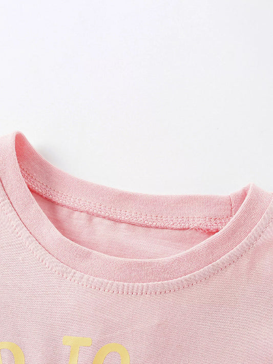 Children's Cartoon Bear Short Sleeve T-Shirt