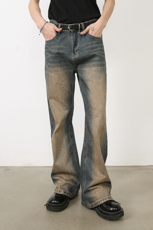 Men's Bootcut Jeans with Pockets