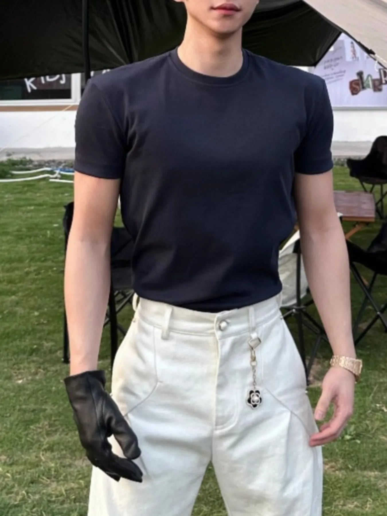 Men's Full Size Round Neck Short Sleeve T-Shirt Plus Size