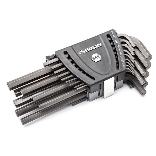 Husky 26-Piece Long Arm Hex Key Set with SAE/Metric Sizes
