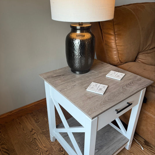 Laurel Foundry Modern Farmhouse Huckins End Table with Storage