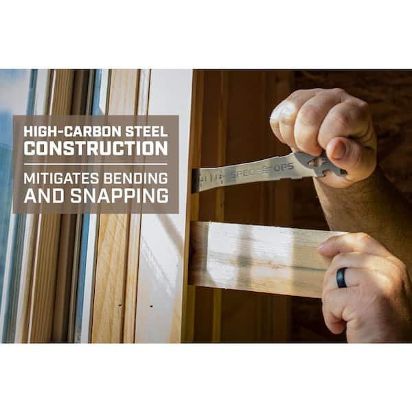 SPEC OPS 9.5" Trim Bar with Built‑In Ruler, Beveled Edges & Nail Puller – 2 Pack