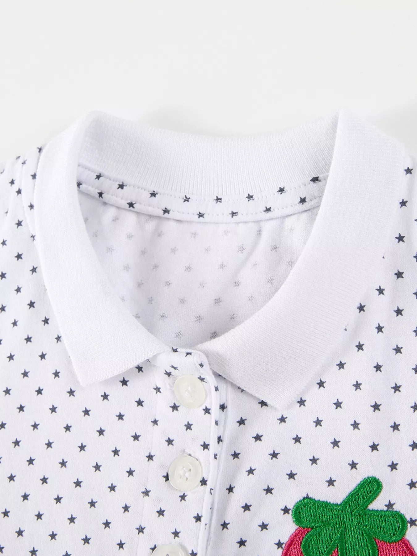 Children's Strawberry Polka Dot Polo