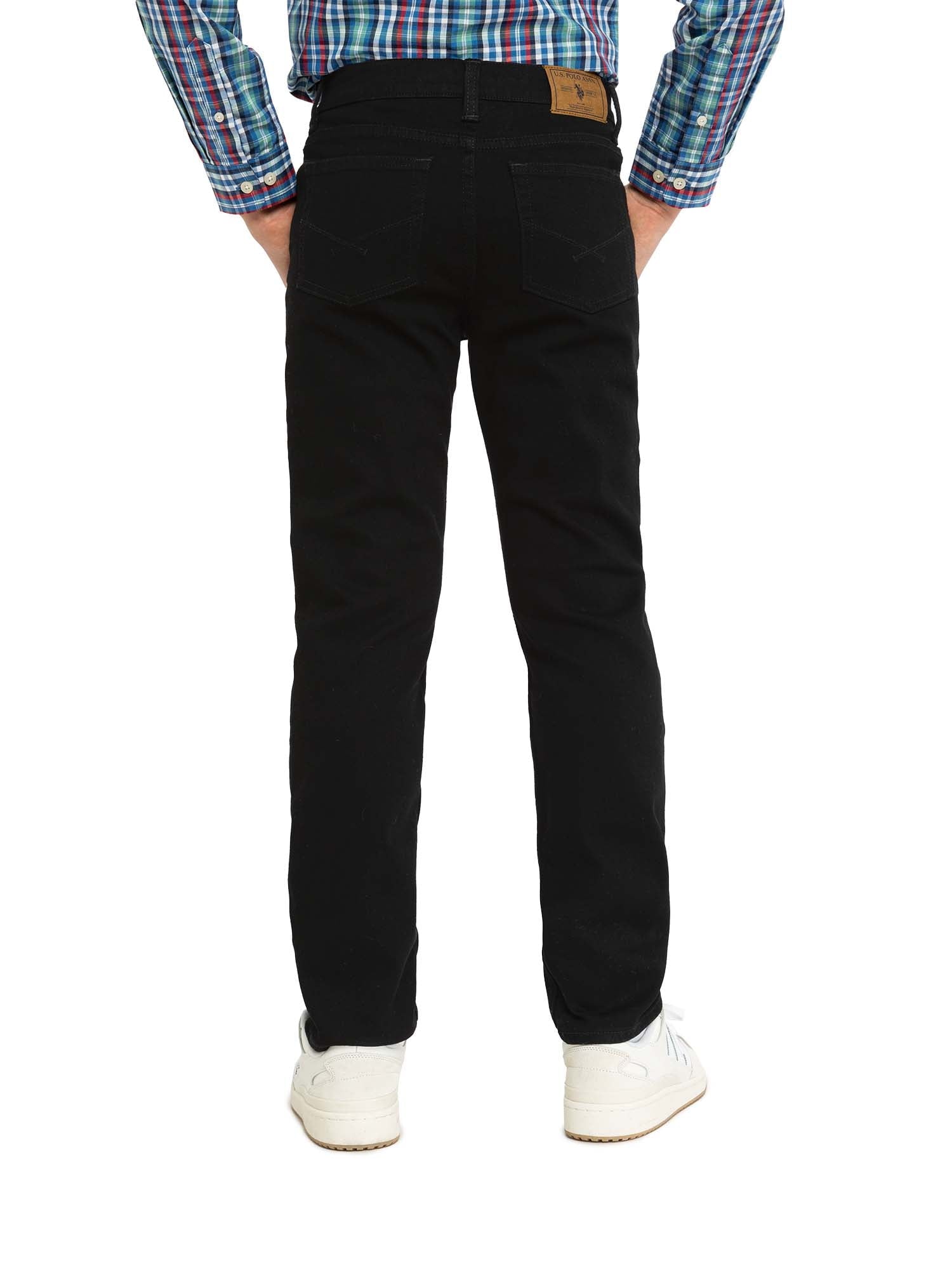 U.S. Polo Assn. Boys Straight Knit Denim Jean, Sizes 4-18