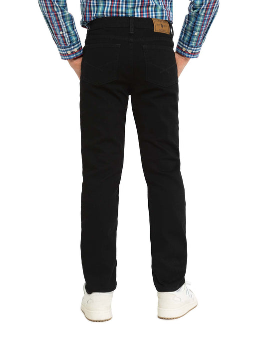 U.S. Polo Assn. Boys Straight Knit Denim Jean, Sizes 4-18