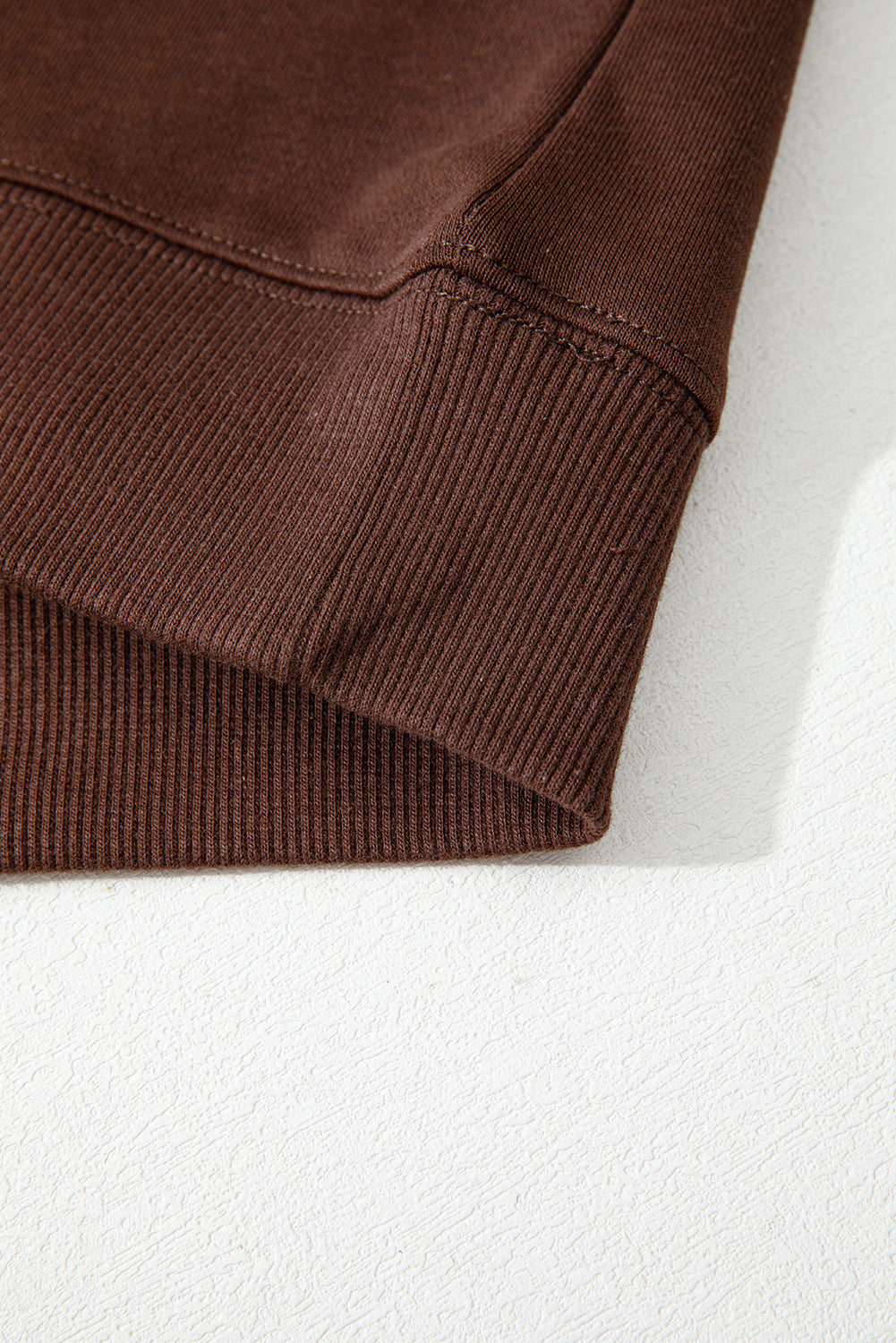 Black Preppy Striped Sleeve Loose Sweatshirt 