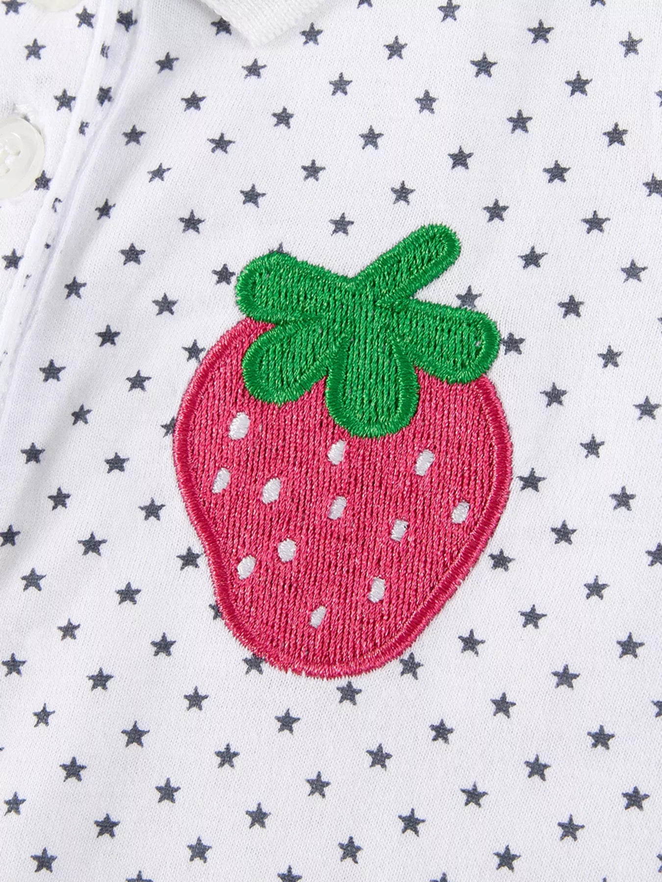 Children's Strawberry Polka Dot Polo