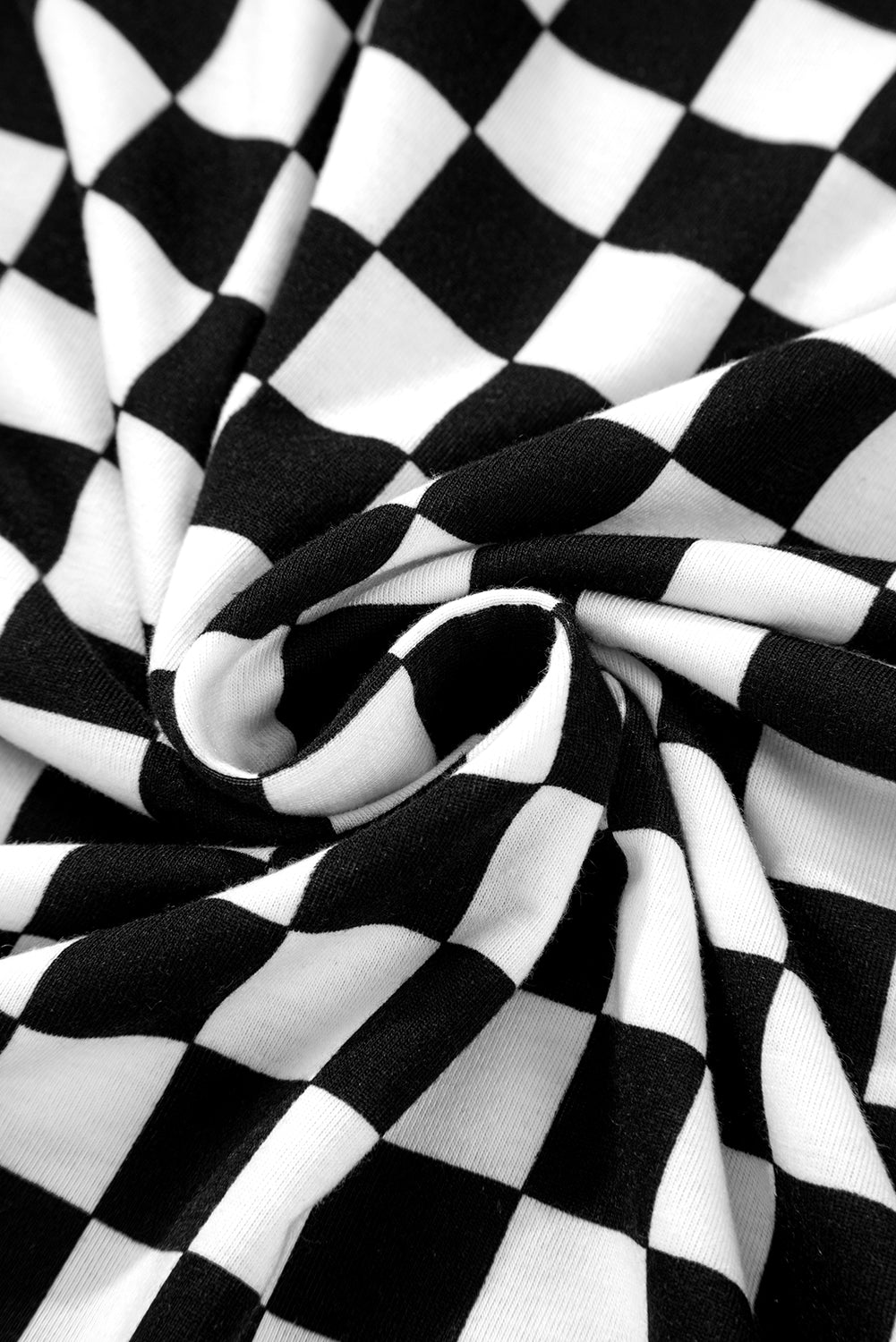 Beige Checkered Print Long Sleeve Loose Fit Pajama Set 