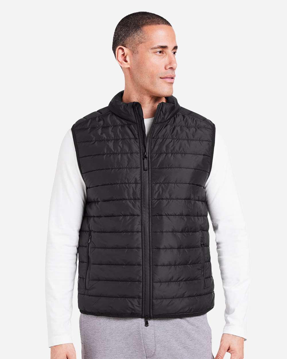 TASC Performance Men's Quilted Puffer Vest - Sustainable, Water-Resistant, Recycled Nylon