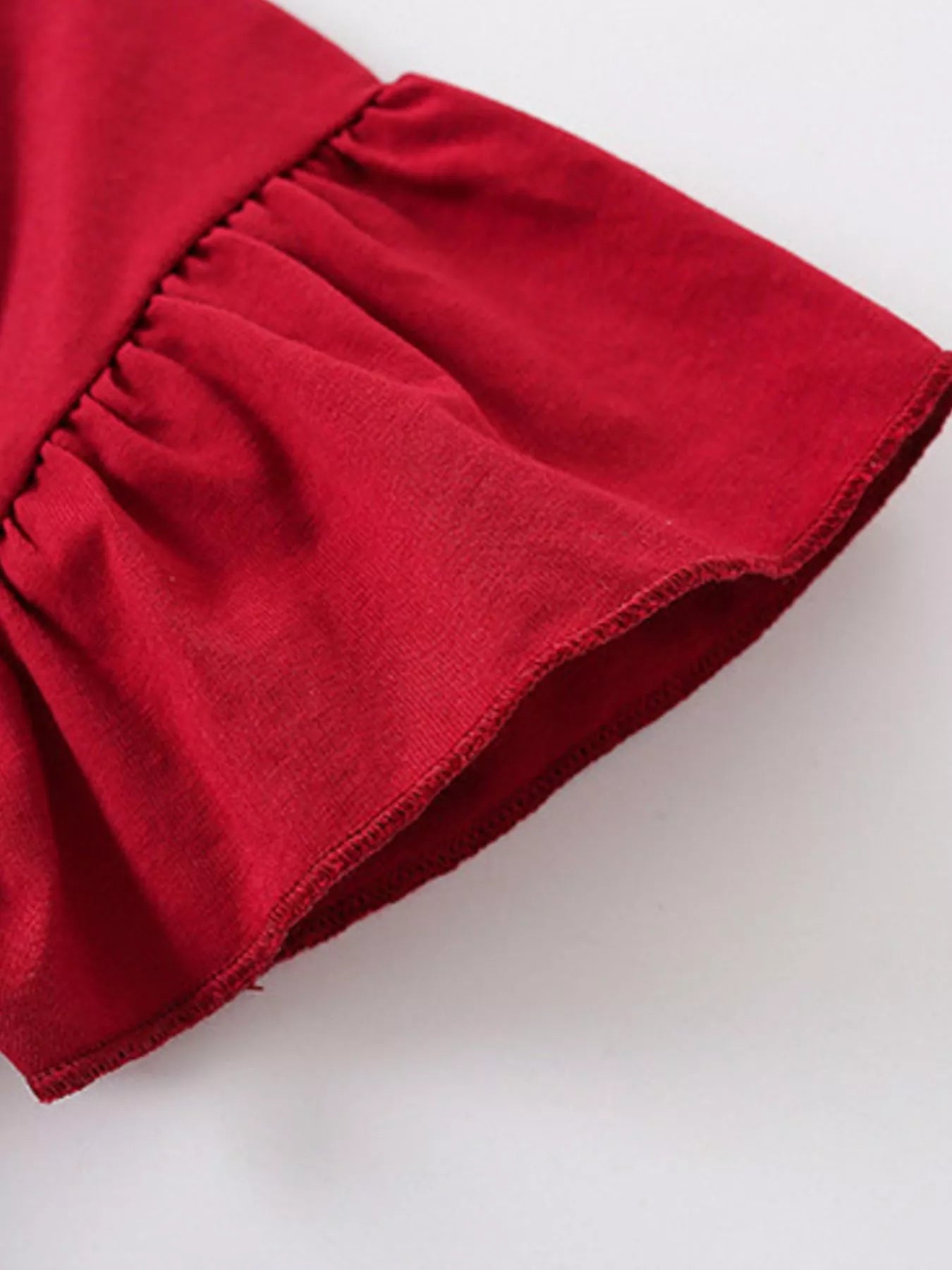 Children's Cartoon Tiger Graphic Ruffle Sleeve T-Shirt