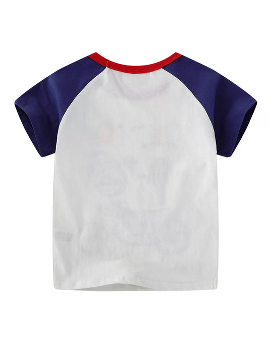 Children's Raglan Sleeve Casual T-Shirt
