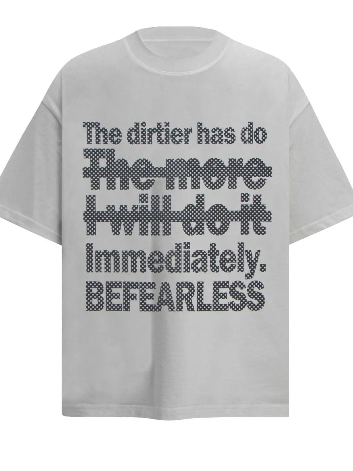 Men's Round Neck Letter Graphic Oversized T-Shirt