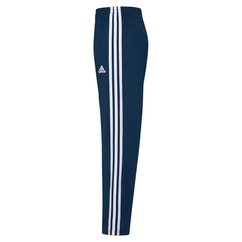 adidas boys Active Sports Athletic Tricot Jogger Track Pants, Iconic Adi Black, Small US