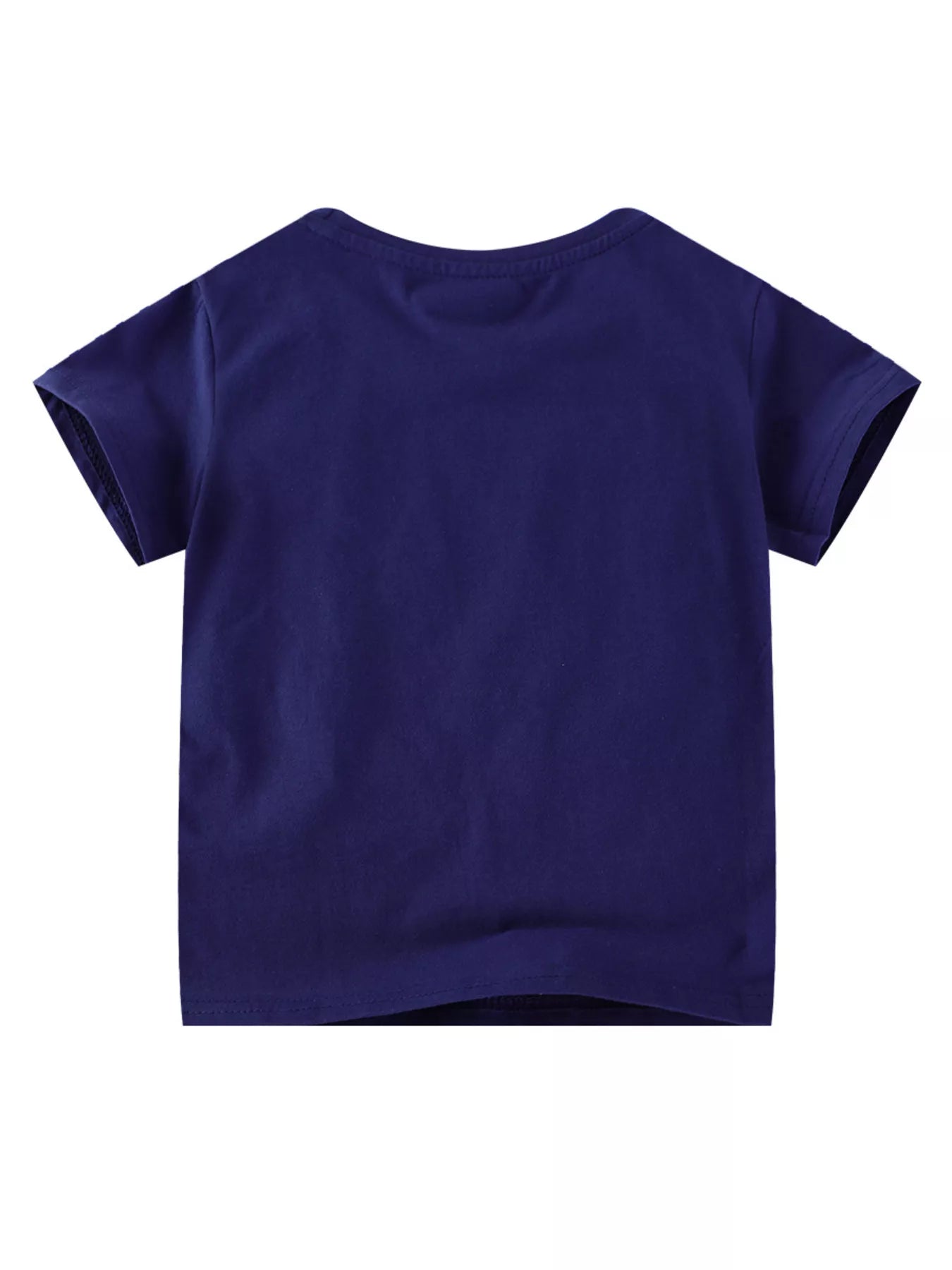Children's Puppy Patch Round Neck T-Shirt