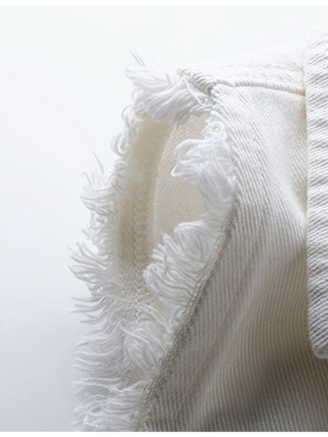 Side Button Slit Denim Jacket with Pockets