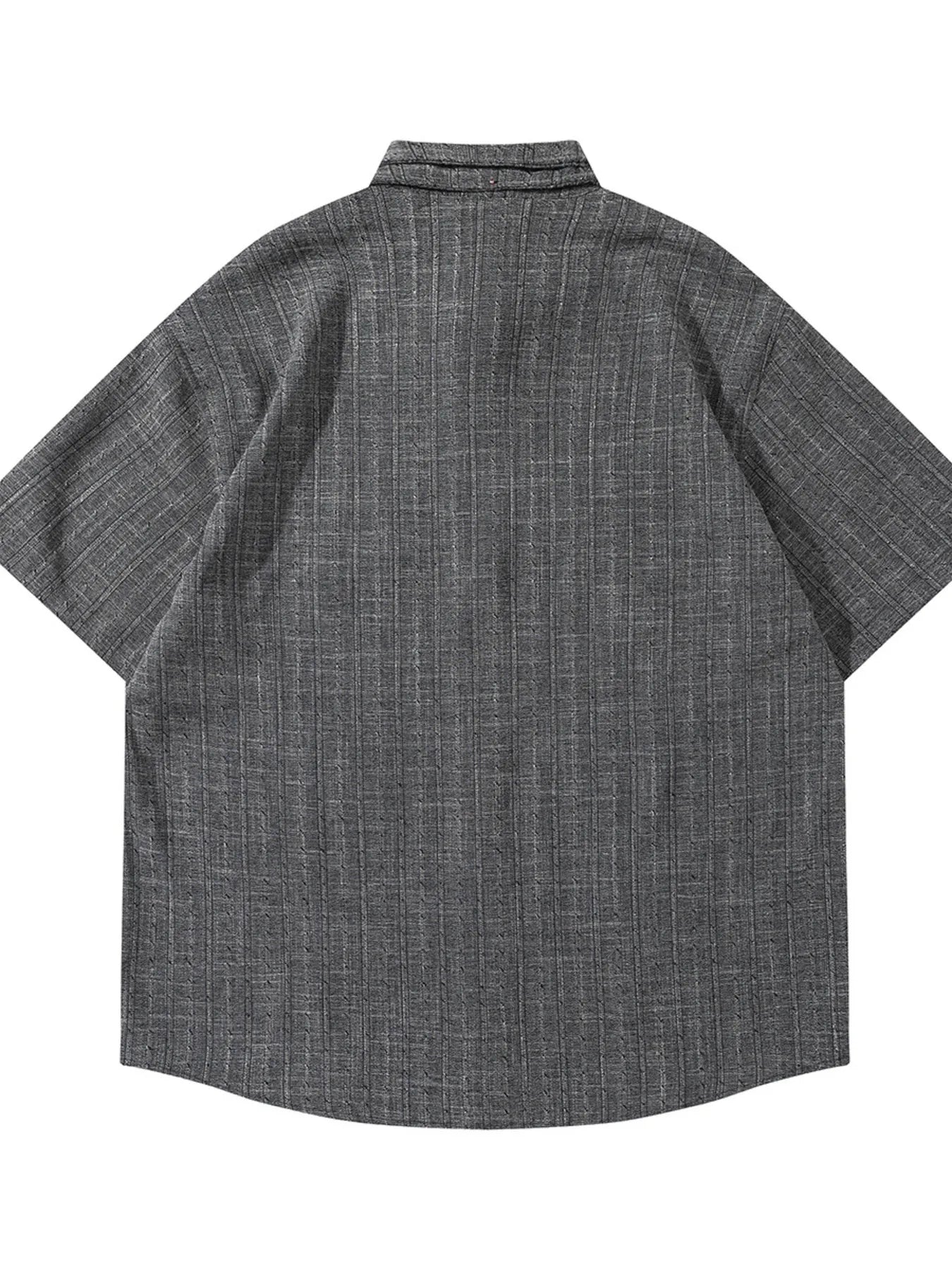 Men's Oversized Short Sleeve Shirt with Chest Pockets