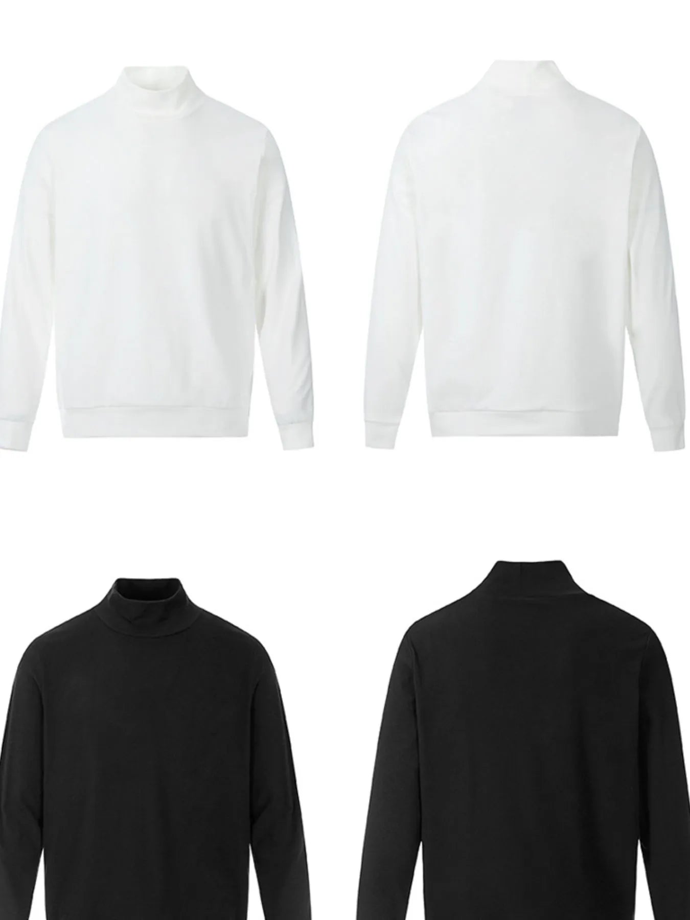 Men's Mock Neck Long Sleeve Top