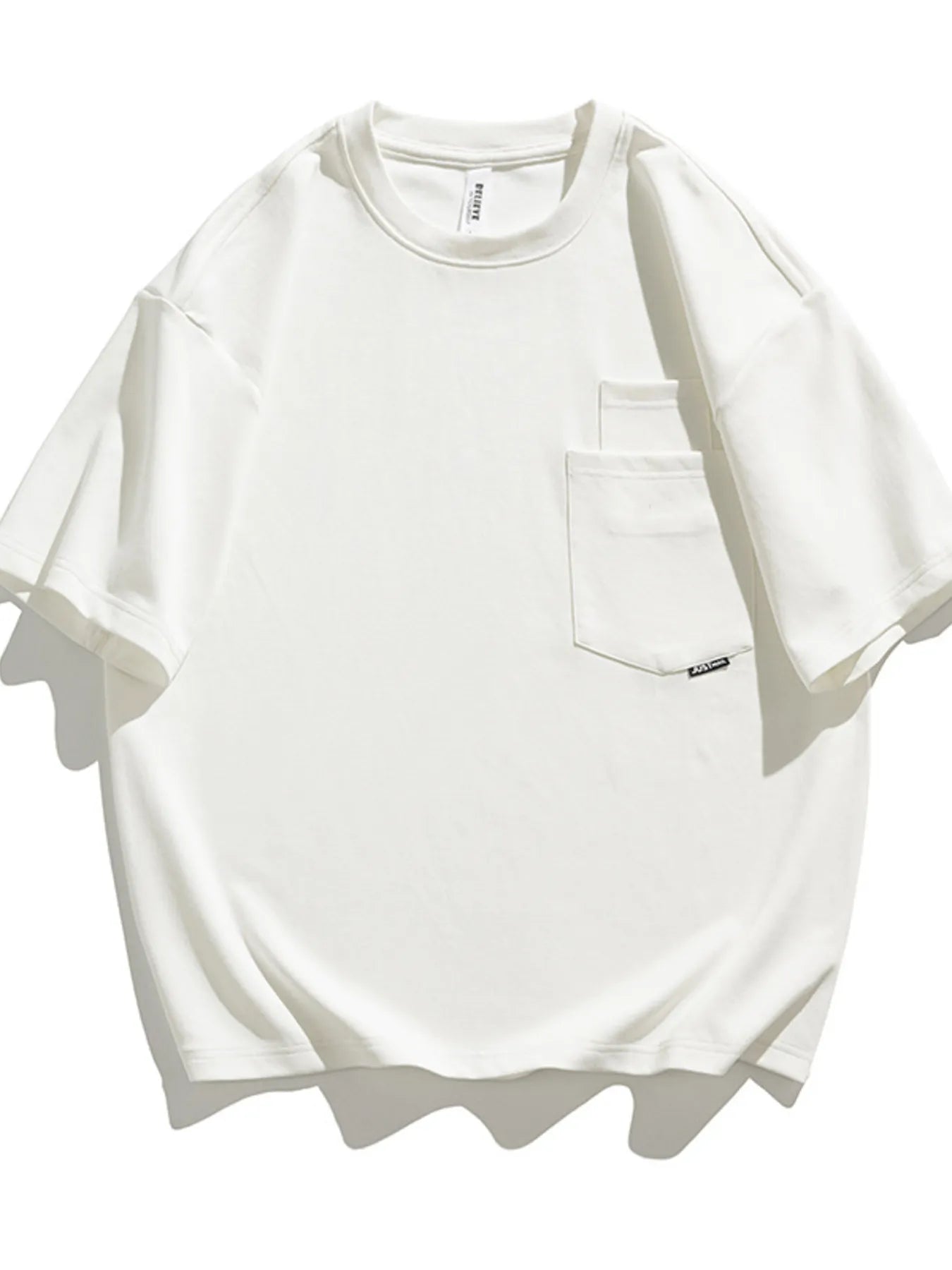 Men's Plus Size Casual Pocket Solid Color T-Shirt