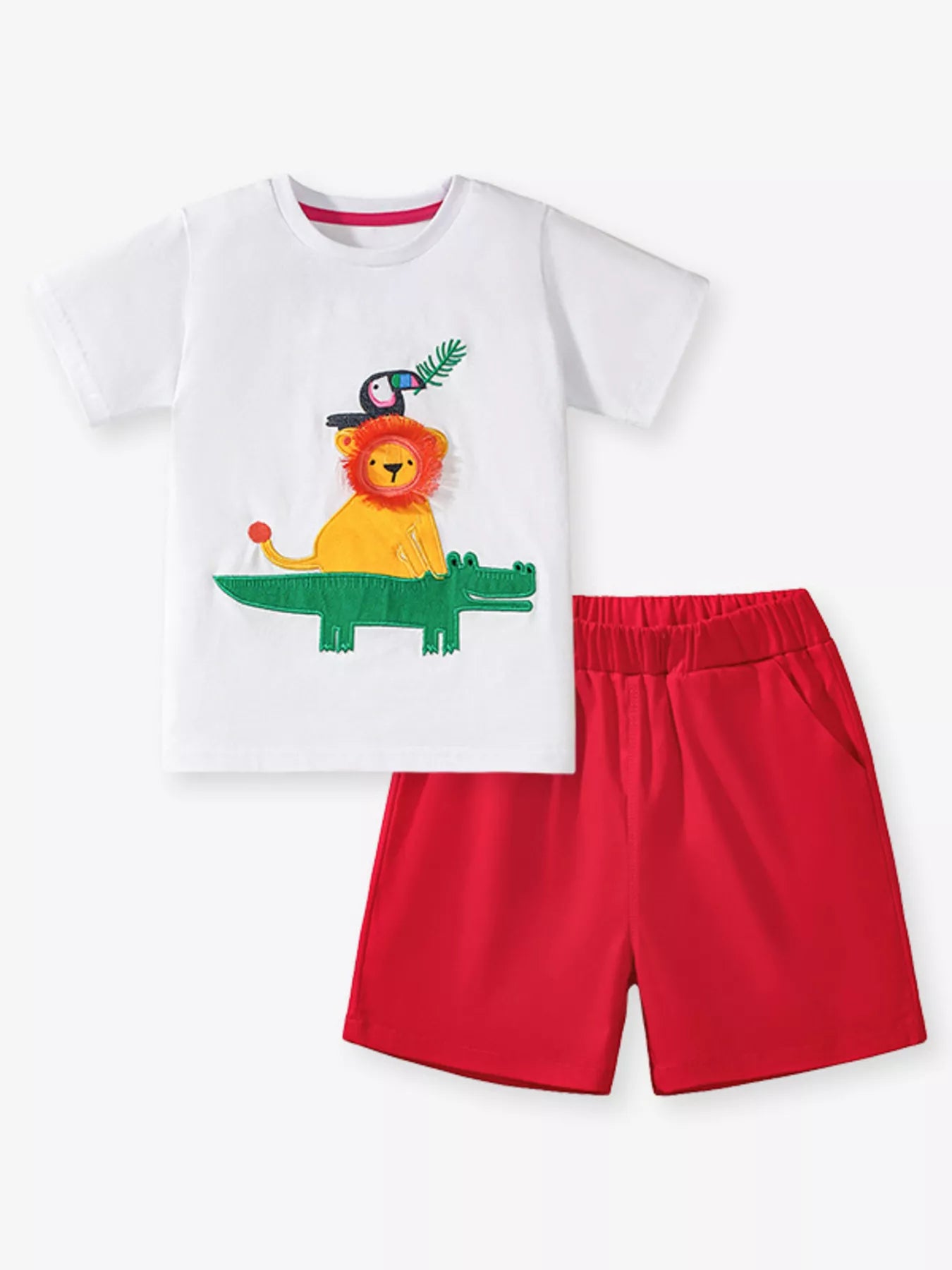 Children's Animal Round Neck T-Shirt