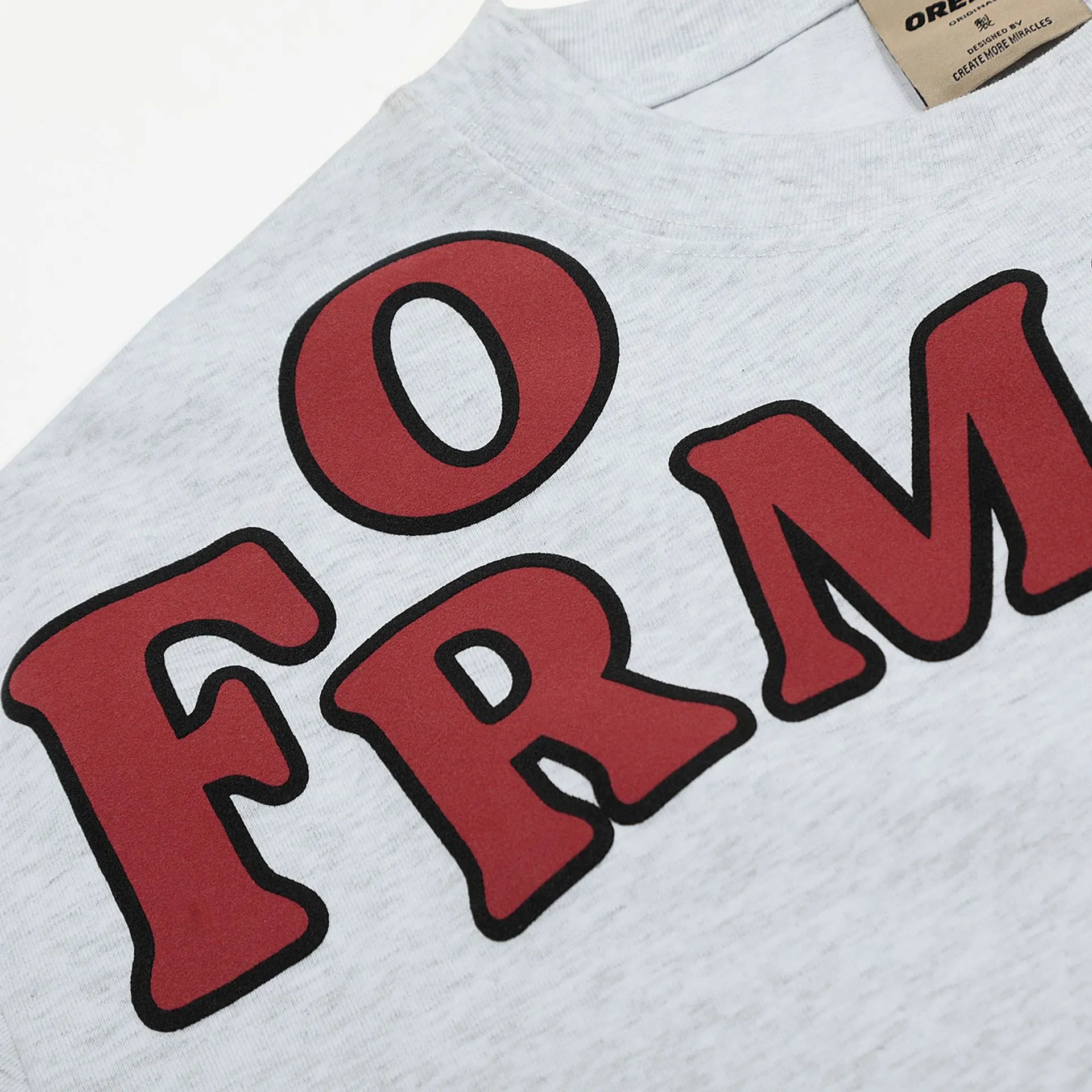 Men's Letter Round Neck Short Sleeve T-Shirt