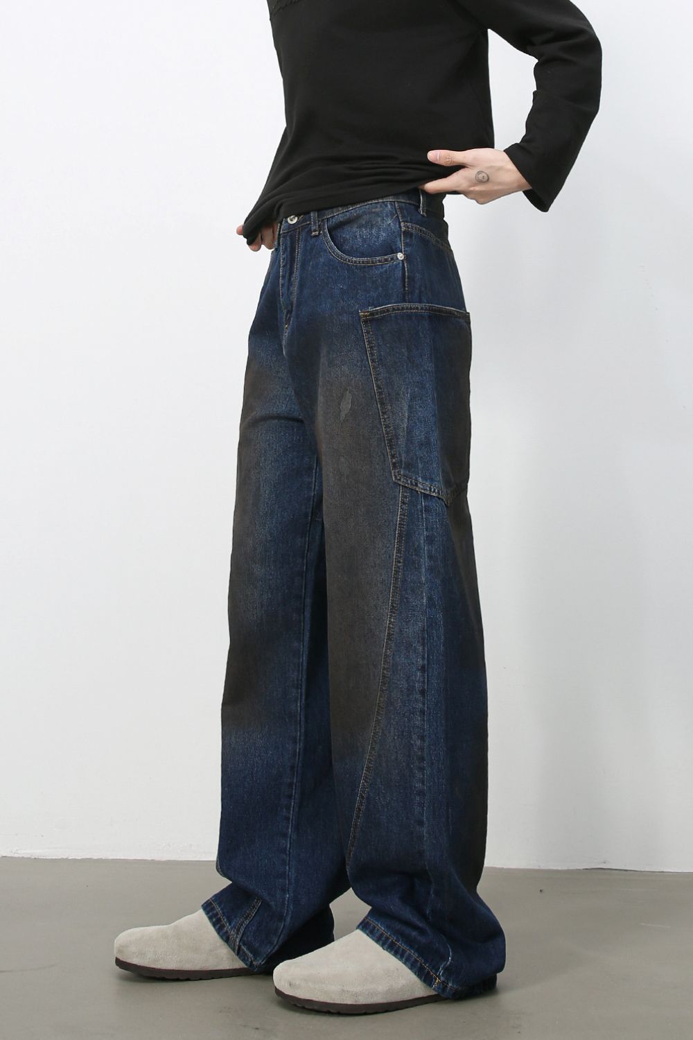 Men's Baggy Jeans with Pockets