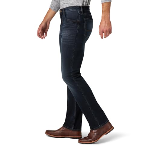 Wrangler Authentics Men's Slim Fit Straight Leg Jean, Anthracite, 34W x 30W